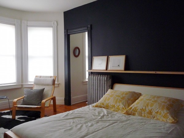 Interior Black Bedroom Wall the bedroom wall is finished door sixteen black in finally im so glad i went ahead and painted moldings black