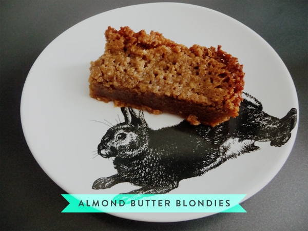 almond butter blondies